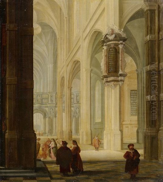 Kircheninterieur Mit Figuren - view 1