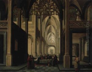 Kircheninterieur by Dirck Van Delen