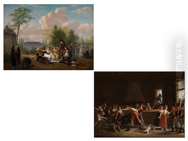 Gemaldegegenstucke (pair) - view 1