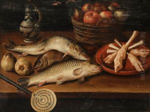 Nature Morte Aux Poissons, Pommes, Poires Nature Morte Aux Poissons, Pommes, Poires