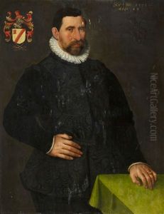 Portrait Of Pieter Van Der Burch by Jacob Willemsz. Delff