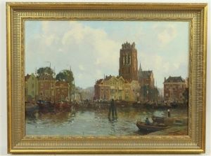 Stadsgezicht Dordrecht by Gerard Delfgaauw