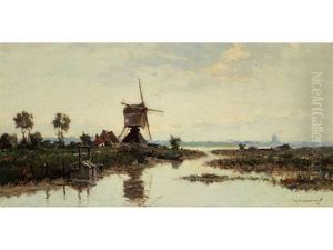 Niederlandische Polderlandschaft by Gerard Delfgaauw