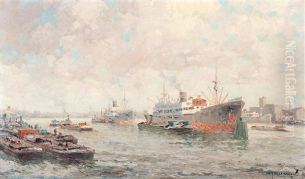 A View Of The Rotterdam Harbour - view 1
