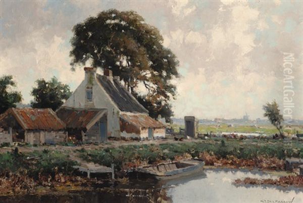 View Of A Farm By The Water - view 1
