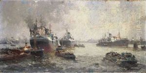 Hafen Von Rotterdam by Gerard Delfgaauw
