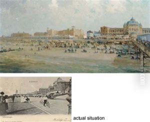 A Summer's Day On Scheveningen Beach By The Kurhaus A Summer's Day On Scheveningen Beach By The Kurhaus
