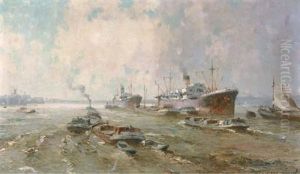 Rotterdam Harbour by Gerard Delfgaauw