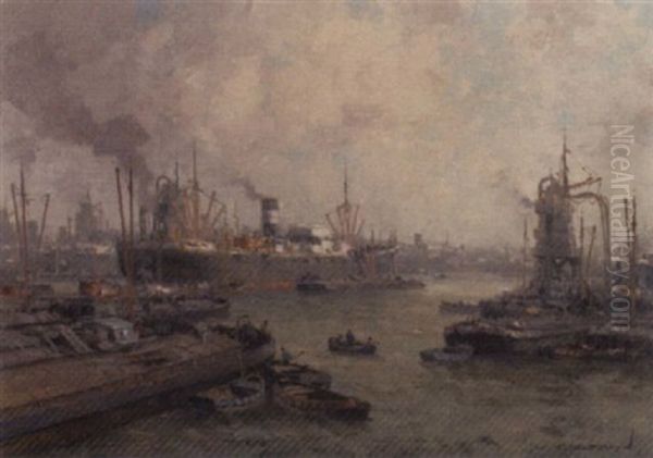 Daily Activities At The Harbour Of Rotterdam - view 1