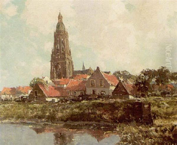 A View Of A Village Near A River - view 1