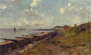 A View On Katzand-bad With The Wester Schelde, Zeeland