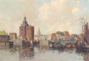 View Of The Drommedaris, Enkhuizen