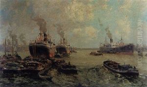 Der Hafen Von Rotterdam by Gerard Delfgaauw