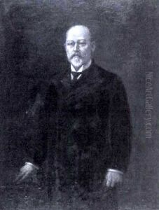 Portrait Of A Gentleman by Georges Marie Joseph Delfosse