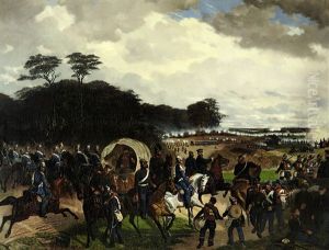 Schlachtenszene by Moritz Delfs