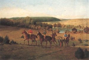 Jockeys In An Extensive Landscape Jockeys In An Extensive Landscape