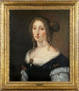 Portrait De Femme by Joannes Josephus Nicolaus Delin