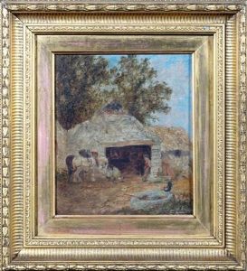 The Shoeing Forge, Thorpe Chertsey Surrey by John Henry Dell