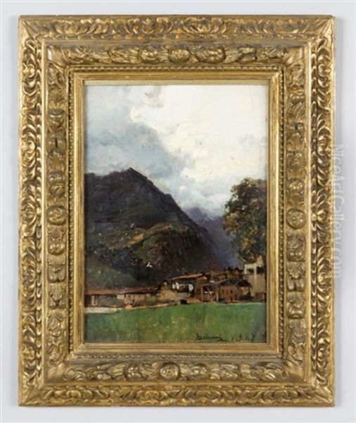 Chiesetta Di Bagneri Con Sfondo Della Salvina - view 1