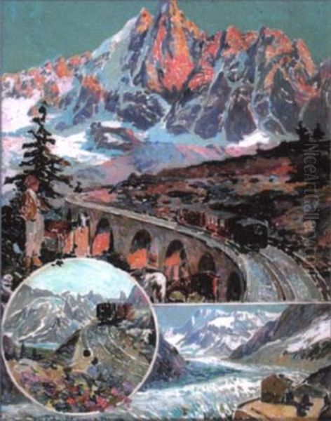 Projet D'affiche Pour Le Train Chamonix-montervers - view 1
