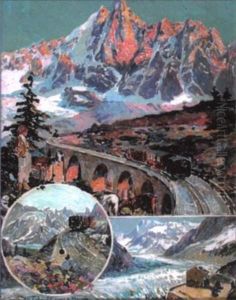 Projet D'affiche Pour Le Train Chamonix-montervers