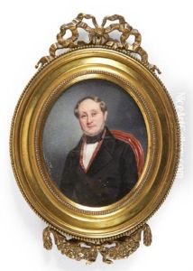 Portrait D'homme De Qualite Assis Vers La Gauche
