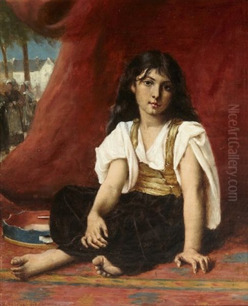 Jeune Fille Et Son Tambourin - view 1