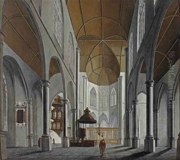 A Gothic Church Interior - view 1