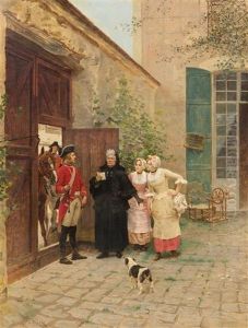 The Letter by Charles Edouard Edmond Delort