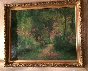 Femme Au Jardin by Hermann Delpech