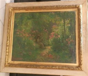Femme Au Parc by Hermann Delpech