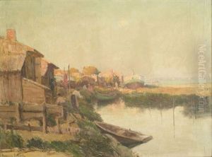 Cabane Sur Le Bassin by Hermann Delpech