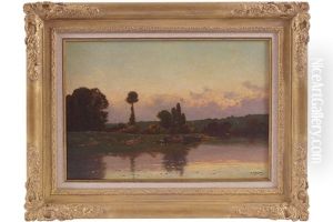 Sunlit Riverscape