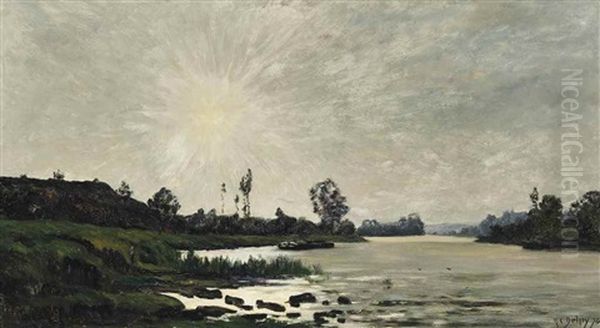 A Sunlit River - view 1