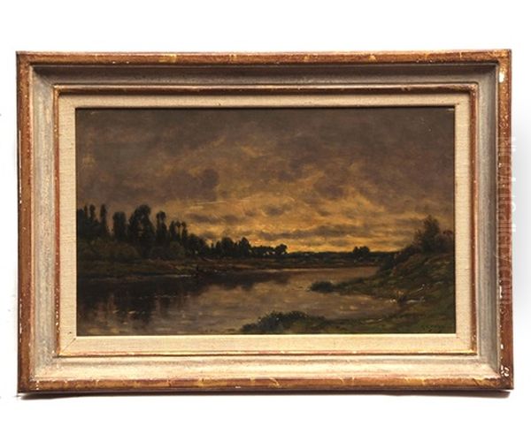 Sunset On The Banks Of The Oise - view 1