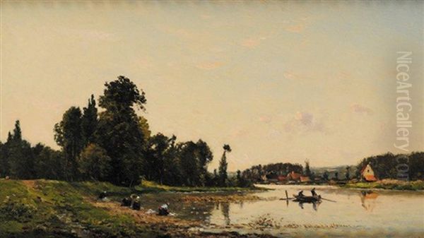 Les Lavandieres A Pont Sur Yonne - view 1