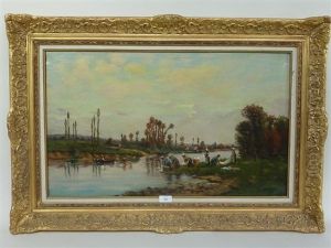 Les Lavandieres Au Bord De L'yonne