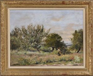 Flower Gatherers In A Landscape Flower Gatherers In A Landscape