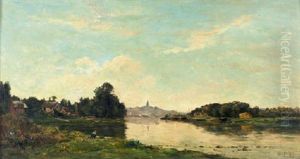 La Seine A Conflans-sainte-honorine by Hippolyte Camille Delpy