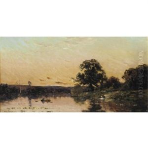 Sunset River Landscapes (pair) Sunset River Landscapes (pair)