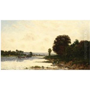 Lavandieres Et Bateaux Lavandieres Et Bateaux