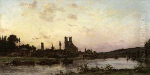 Vue De La Seine A Mantes-la-jolie