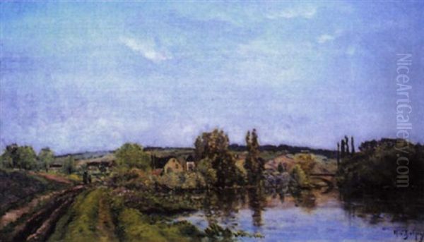 Paysans Sur Le Chemin Pres Du Village - view 1