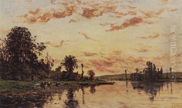 Washerwomen By The Riverside - view 1