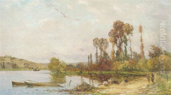 Paysage A L'etang Et Aux Lavandier - view 1