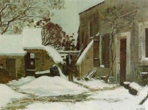 Gathering Wood, Winter Landscape