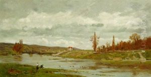Bords De L'oise by Hippolyte Camille Delpy