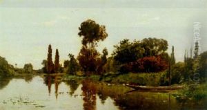 A River Landscape A River Landscape
