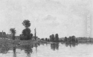 Blanchisseuse Au Board D'une Riviere Blanchisseuse Au Board D'une Riviere