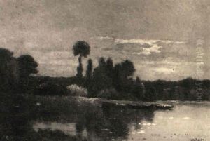 Abendliche Fluslandschaft Abendliche Fluslandschaft